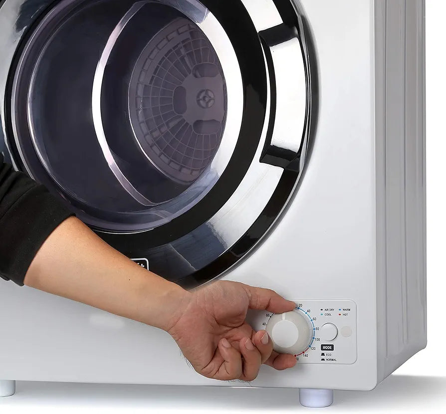 Sèche-linge compact Black+Decker pour prise murale standard, petit, 4 programmes, capacité de séchage 6 kg