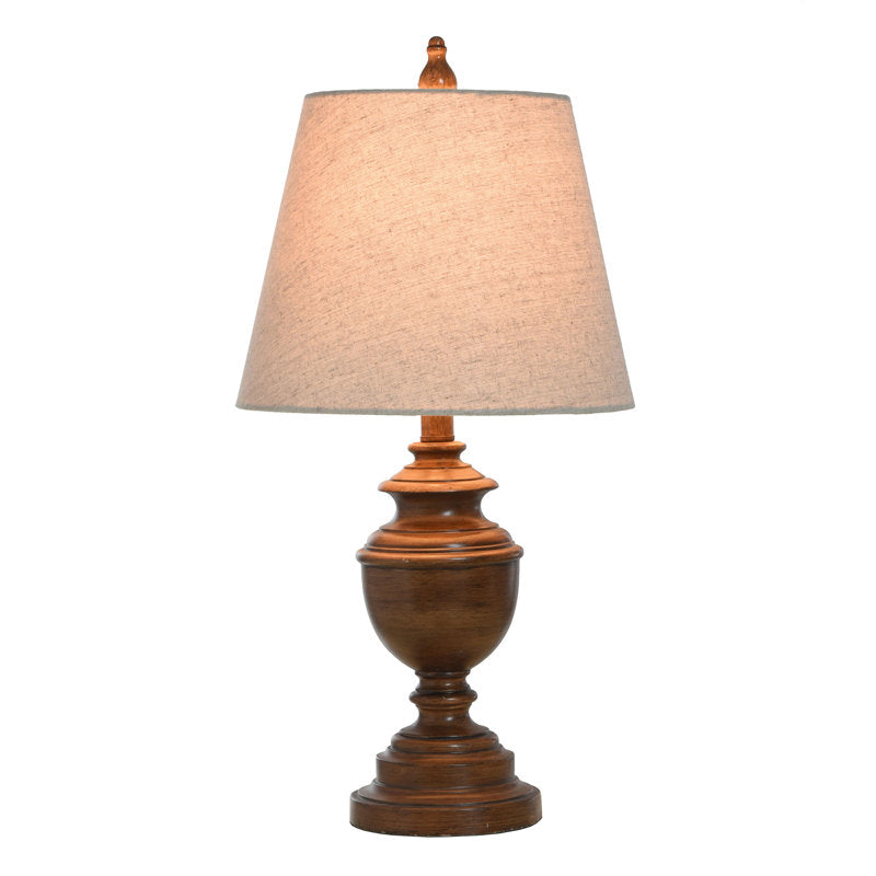 Lampe de table Gackle 25'' couleur chêne français
