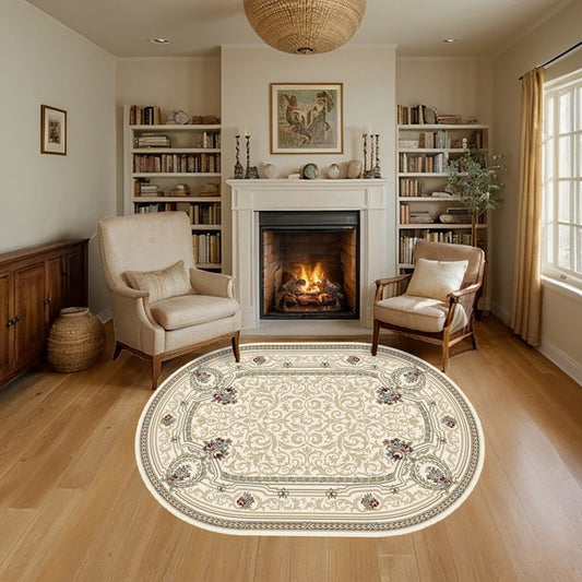 Attell Ivory Rug Oval 2'7" x 4'7"