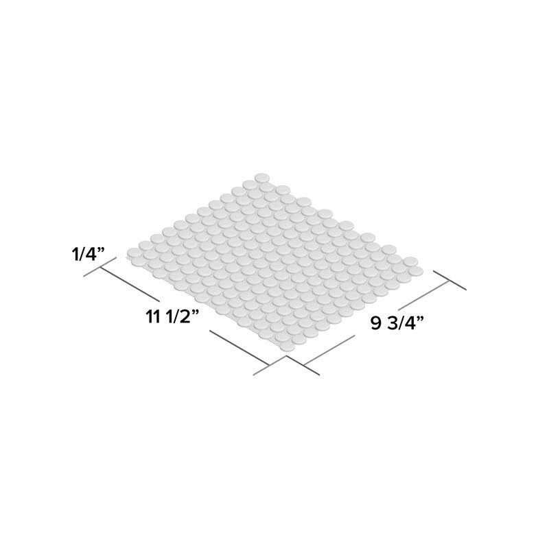 Carreaux de mosaïque en porcelaine Metro Penny 0,74 po x 0,74 po pour murs et sols
