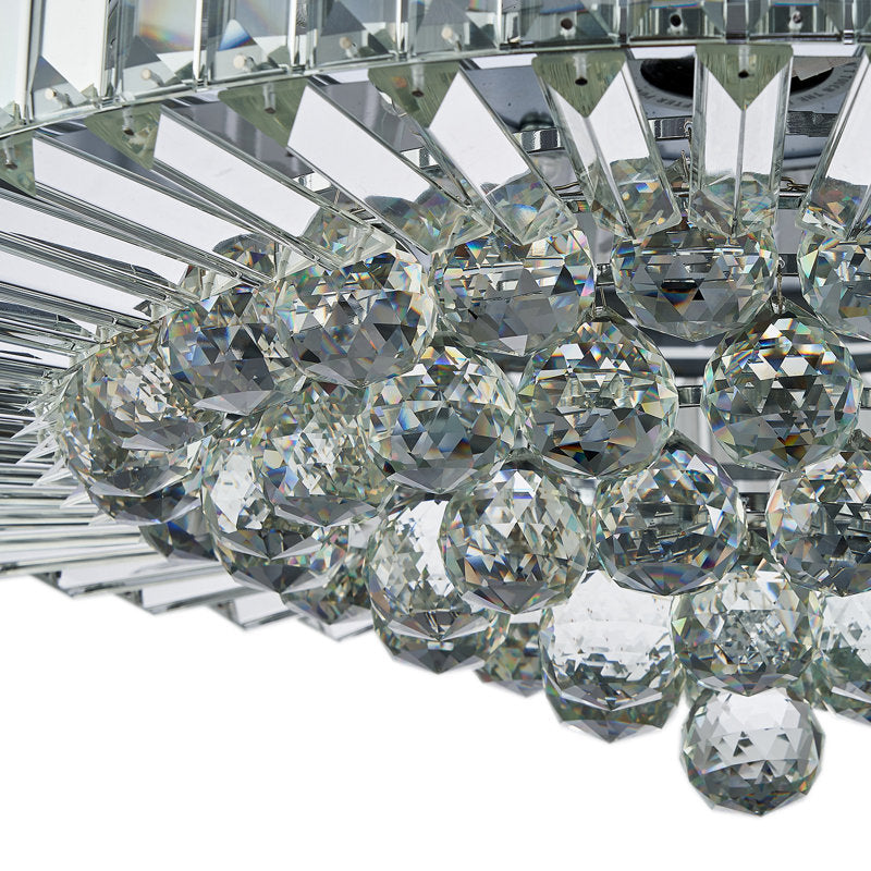 Ventilateur de plafond Presnell à intensité variable avec éclairage LED et télécommande, couleur argent, 122 cm (48 pouces).