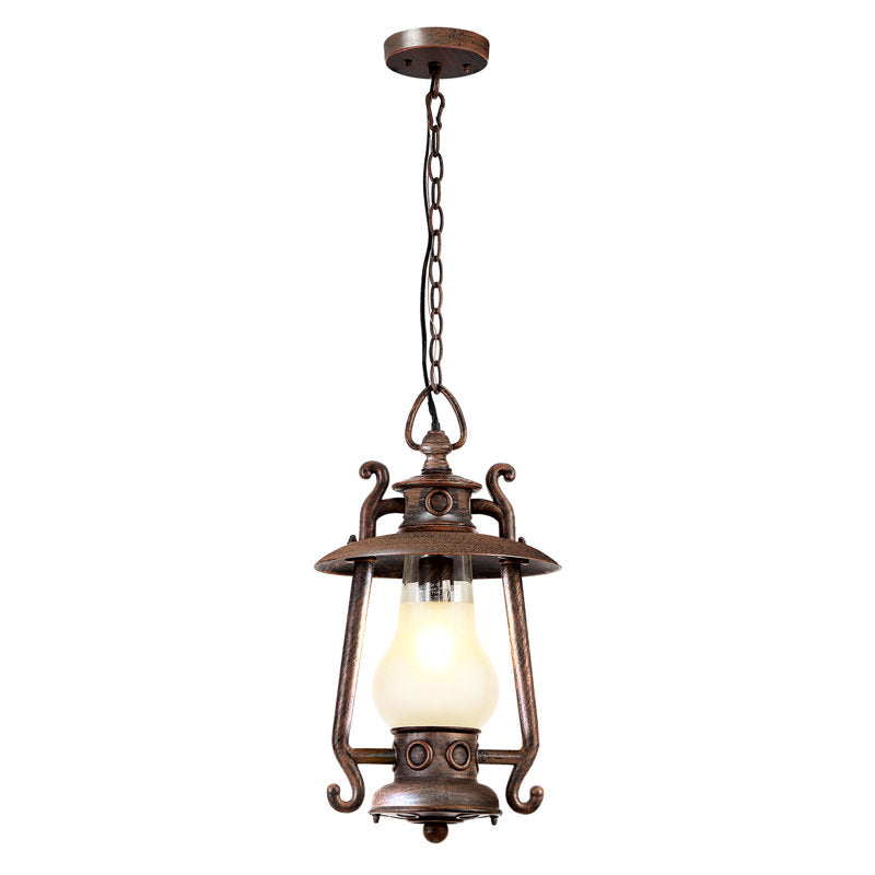 Rosalie Black 1 - Lanterne suspendue d'extérieur réglable de 20,5 cm de hauteur