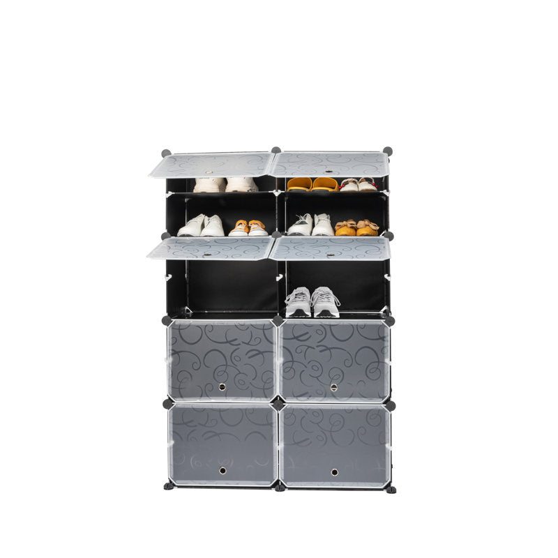 Armoire à chaussures empilable pour 72 paires