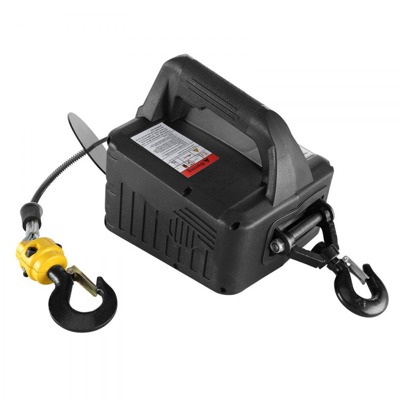 Treuil de levage électrique 3 en 1, grue portative de 1500 W (1100 lb), 110 V/120 V, hauteur de levage de 7 m (22,9 pi), vitesse de 4 m/min (13 pi/min), avec commandes manuelle, filaire et sans fil, protection contre les surcharges.