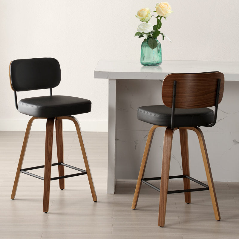 Ensemble de 2 tabourets pivotants de comptoir et de bar (hauteur d'assise de 29 pouces)