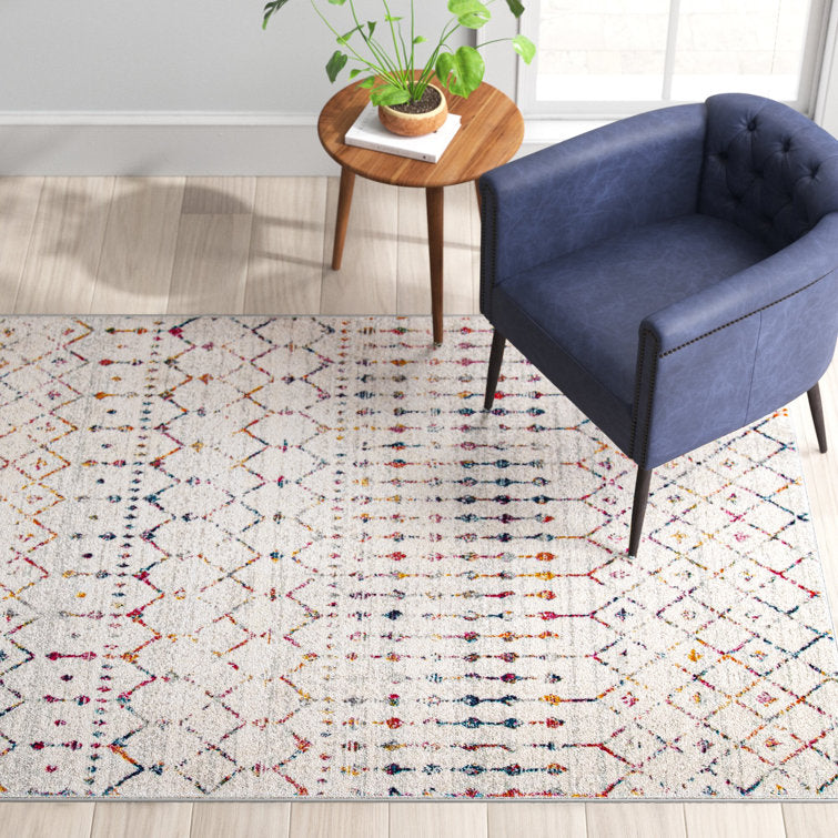 Tapis multicolore 8 x 11 pieds