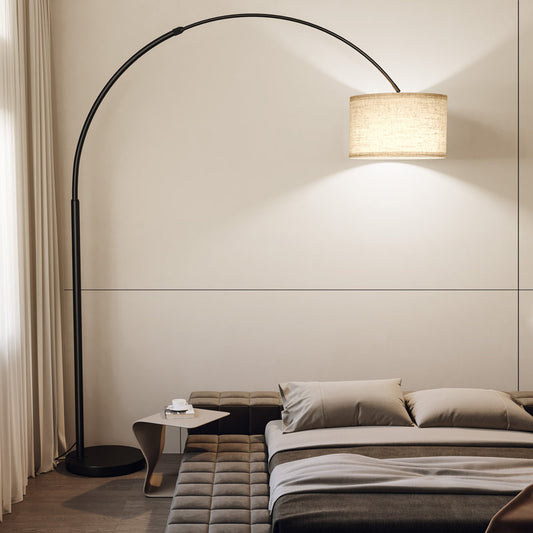 Large arched extendable floor lamp 82 in 82 in