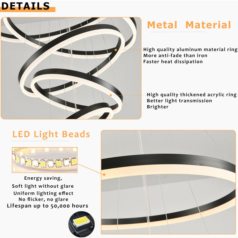 Lustre géométrique LED Divo