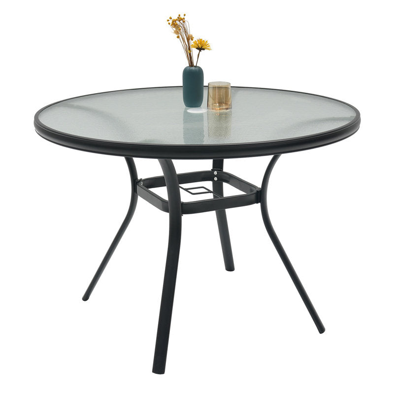 Table d'extérieur noire Omraj 40 L x 40 l 