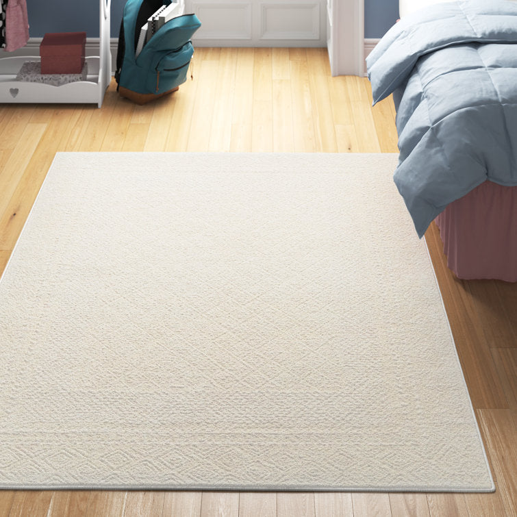 Tapis Calvo ivoire/blanc cassé 160 cm x 213 cm