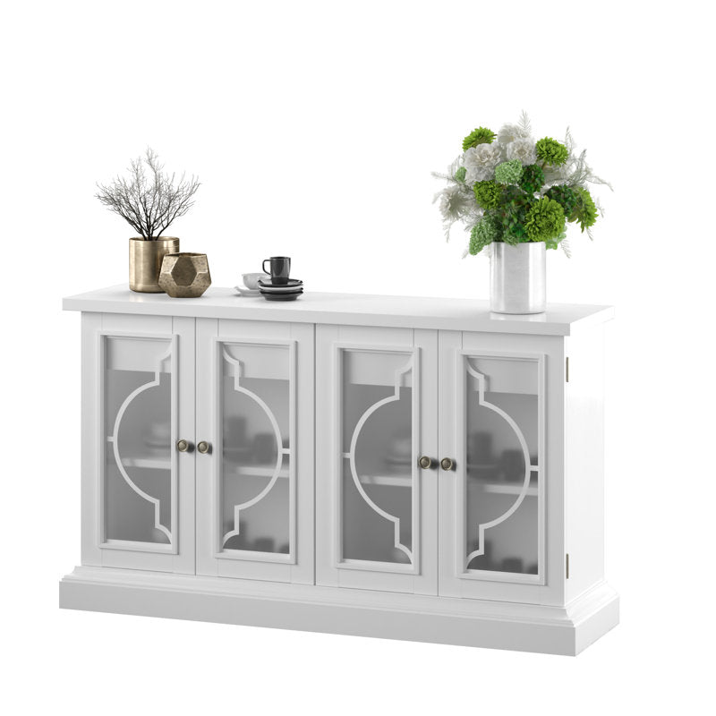 Buffet Braydon 56" à 2 tiroirs, couleur blanche