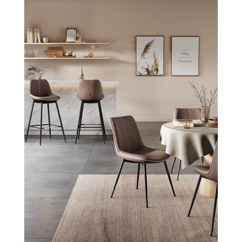 Ensemble de 2 tabourets de bar de hauteur comptoir (hauteur d'assise de 28 pouces)