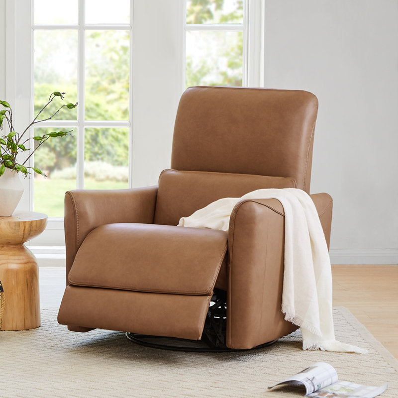 Sant Electric Swivel Recliner Chair in Genuine Leather