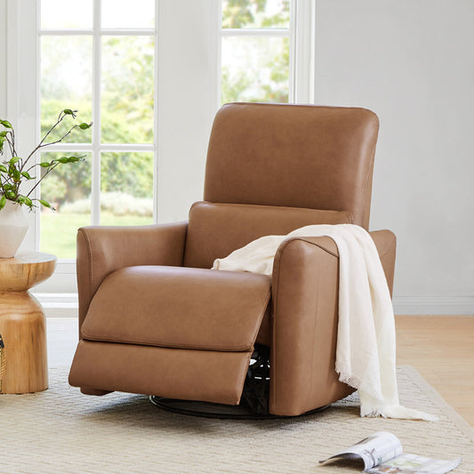 Sant Electric Swivel Recliner Chair in Genuine Leather