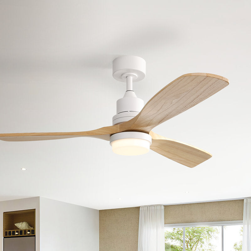 Kemp 52" 3 - Blade LED Modern Classic Ceiling Fan with Remote Control and Light Kit Included