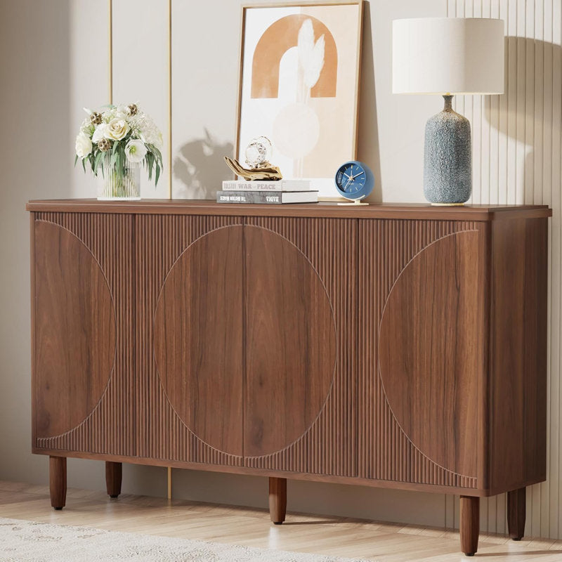 Mango Minimalist Modern Sideboard Buffet 59.4 Inches