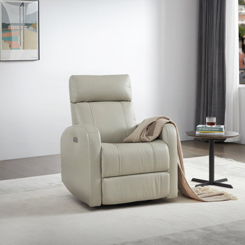 Corvin Genuine Leather Swivel Electric Recliner