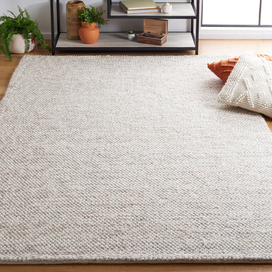 Tapis de couloir géométrique beige/ivoire tissé à la main, tissé à la main, 69 cm x 152 cm