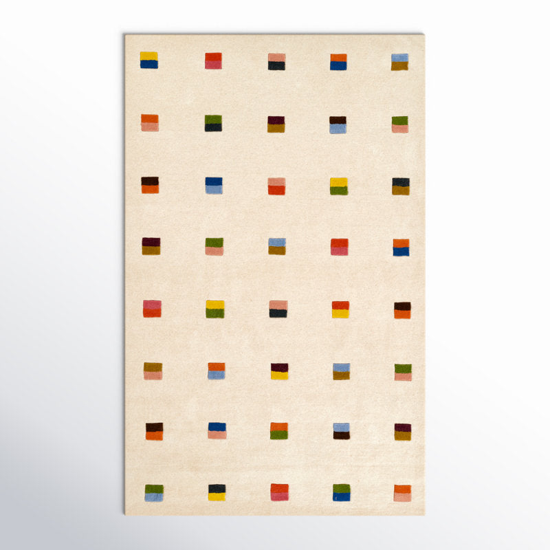 AllModern Form Hand Tufted Wool Geometric Multi Area Rug 7'10" x 10'