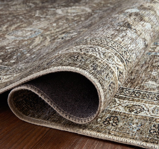 Sim Oriental Antique/Moss Area Rug LAY 7'6" x 9'6"
