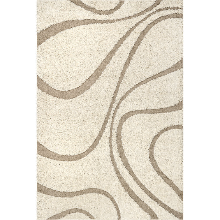 Wade Logan Baltej Tapis / Rug Cream/ Ivory 6 ft 7 in x 9 ft