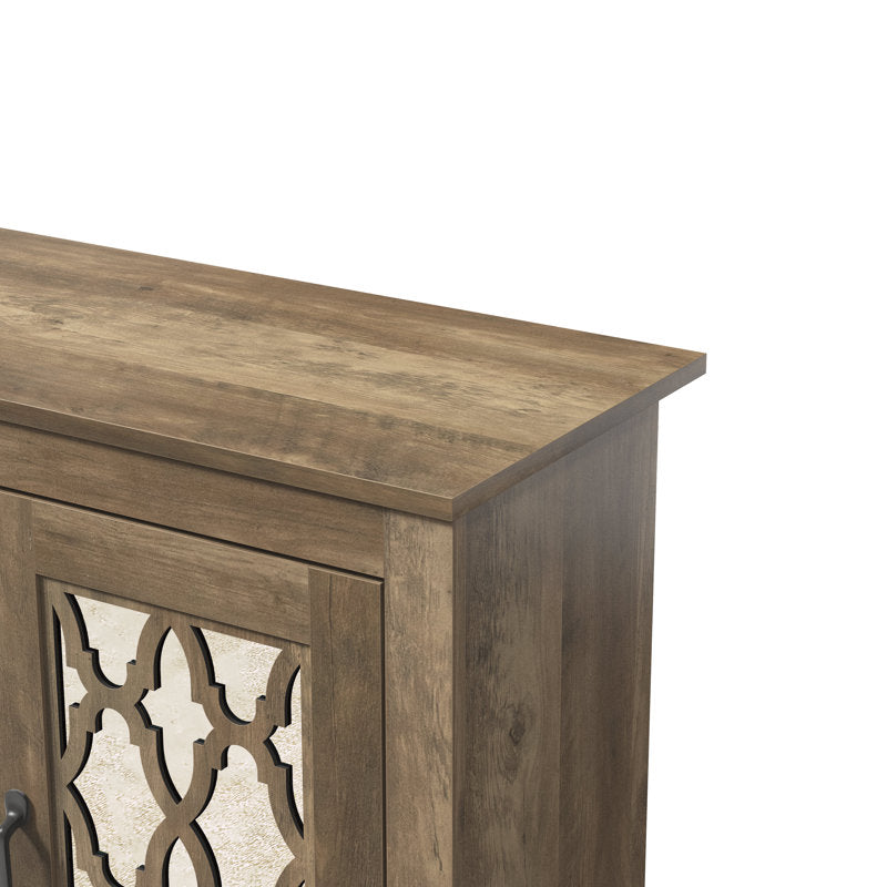 Chessani 16 Pair Shoe Storage Cabinet Brown