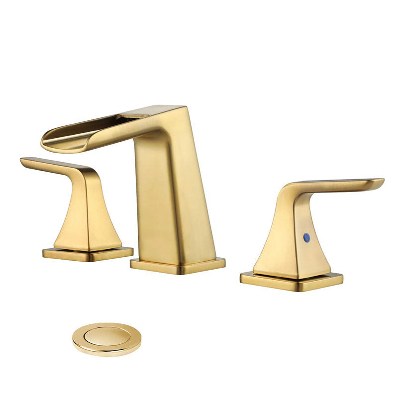 Wide-center bathroom faucet with waste fitting 1914-BG