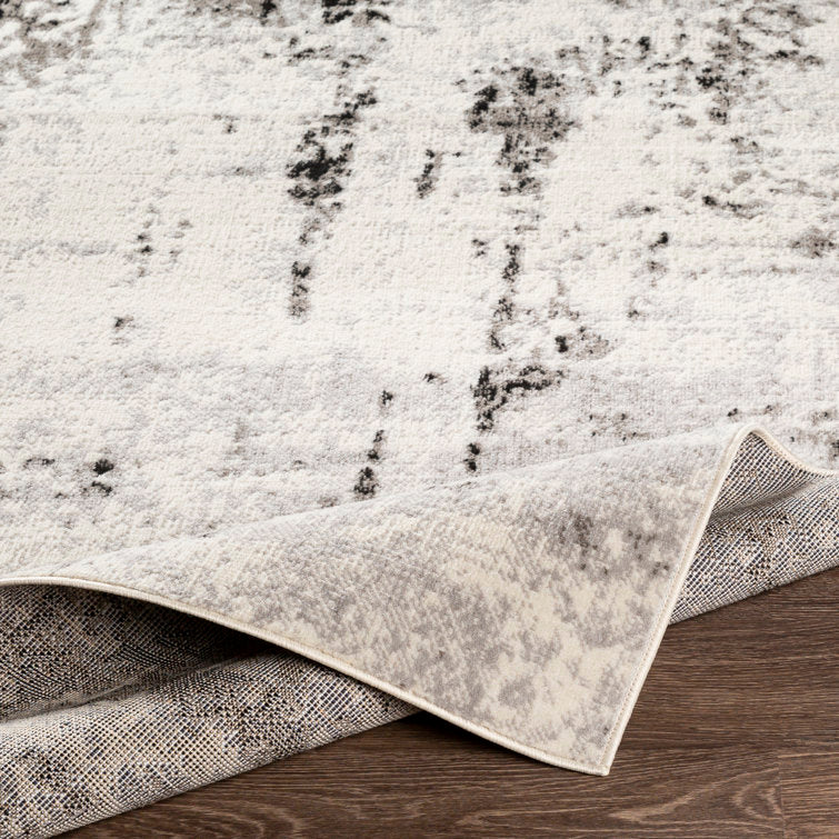 Ceslie ( Grey / Anthracite )Grey/Charcoal Rug 6'7" x 9'
