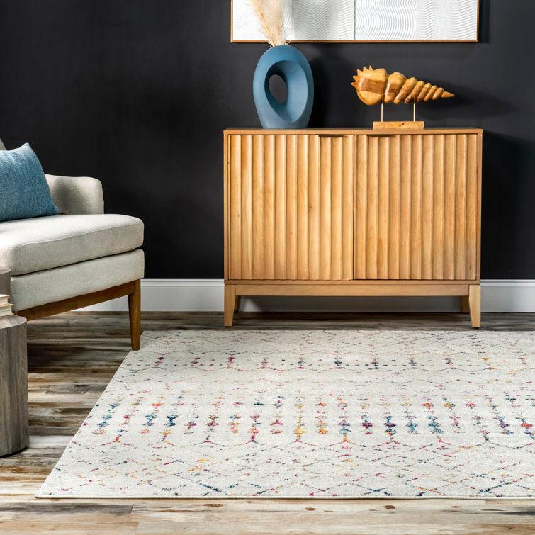Tapis multicolore 8 x 11 pieds