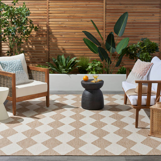 Rectangle Positano Indoor/Outdoor Area Rug (5x7)