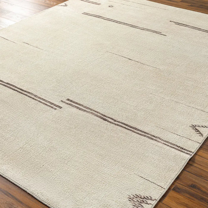 Rivi Becki Owens X Livabliss Global Scandi Dark Brown/Beige Rug 6’7” x 9’