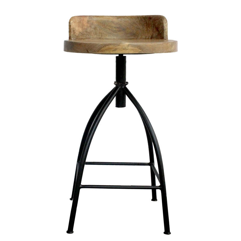 Tabouret de bar Kohlmeier style industriel avec siège pivotant réglable (boîte ouverte) seulement 1 