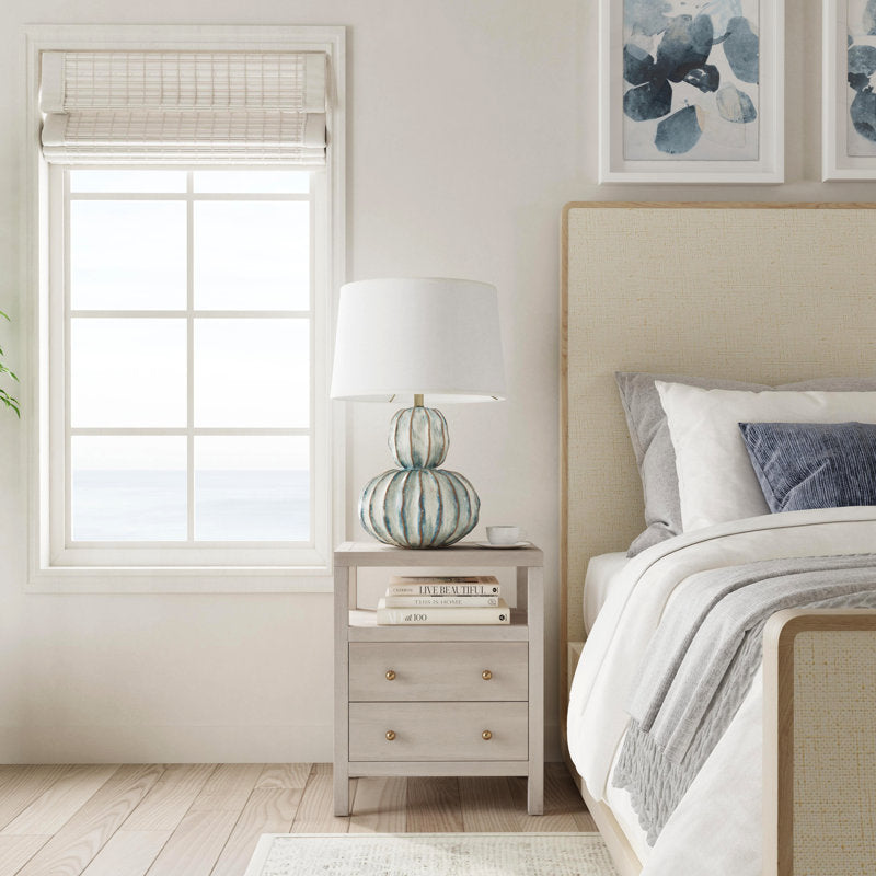 Celine 2-Drawer Nightstand Table