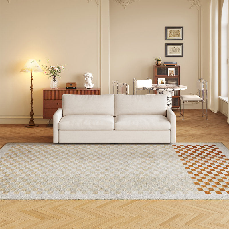 Small 75" sofa bed, comfortable 2-seater cream white sofa, upholstered sofa for small spaces