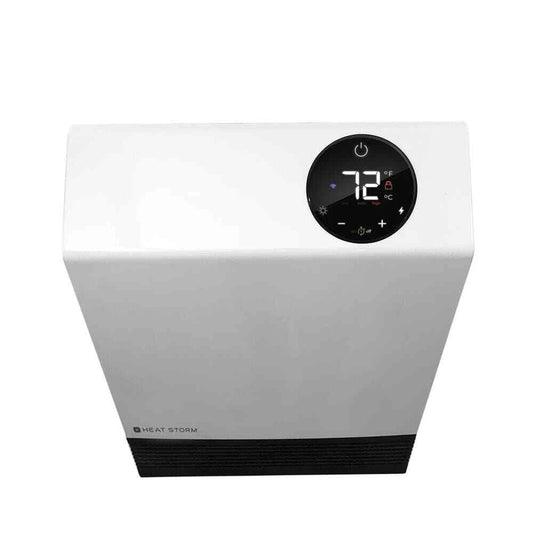 Deluxe 1,000 Watt Electric Infrared Wall Mounted Heater WHITE