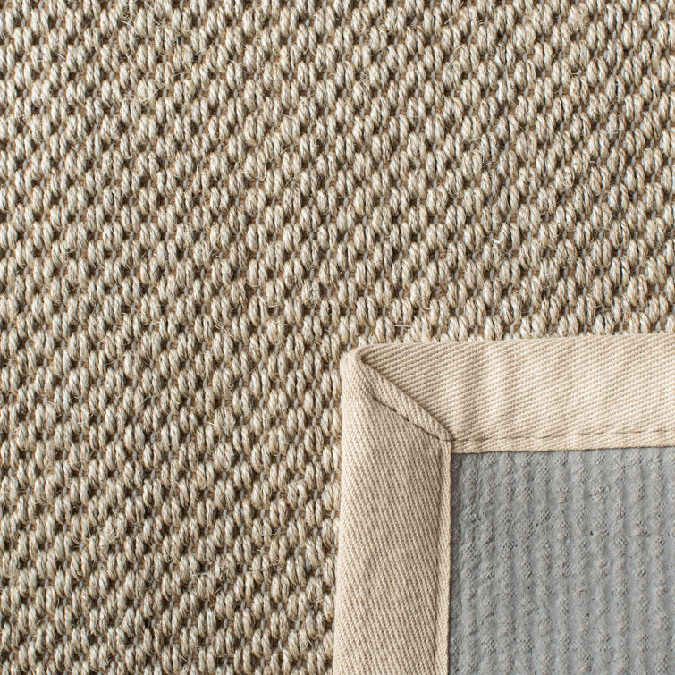 Tapis Torbin beige marbré en jute/sisal, 152 cm de côté