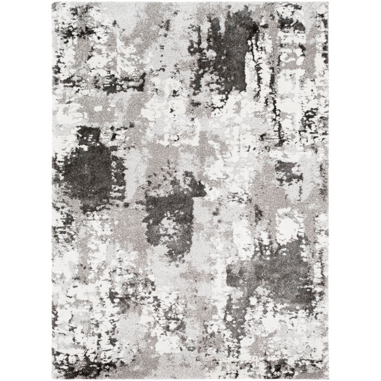 Tapis multicolore tissé par la machine Kolite 3'11” x 5'7”