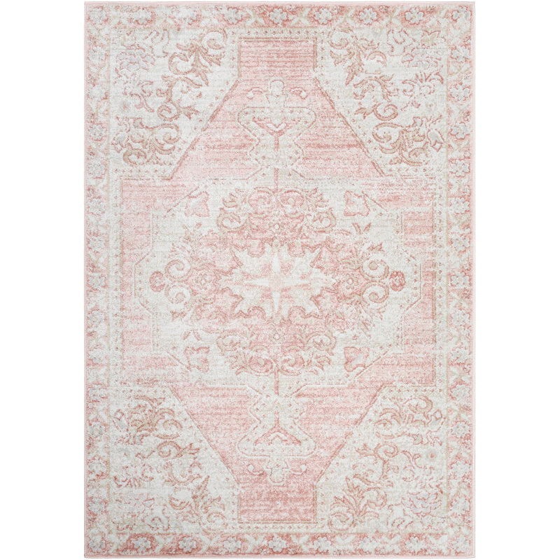 Tapis oriental Amora rose/blanc 160 cm x 213 cm