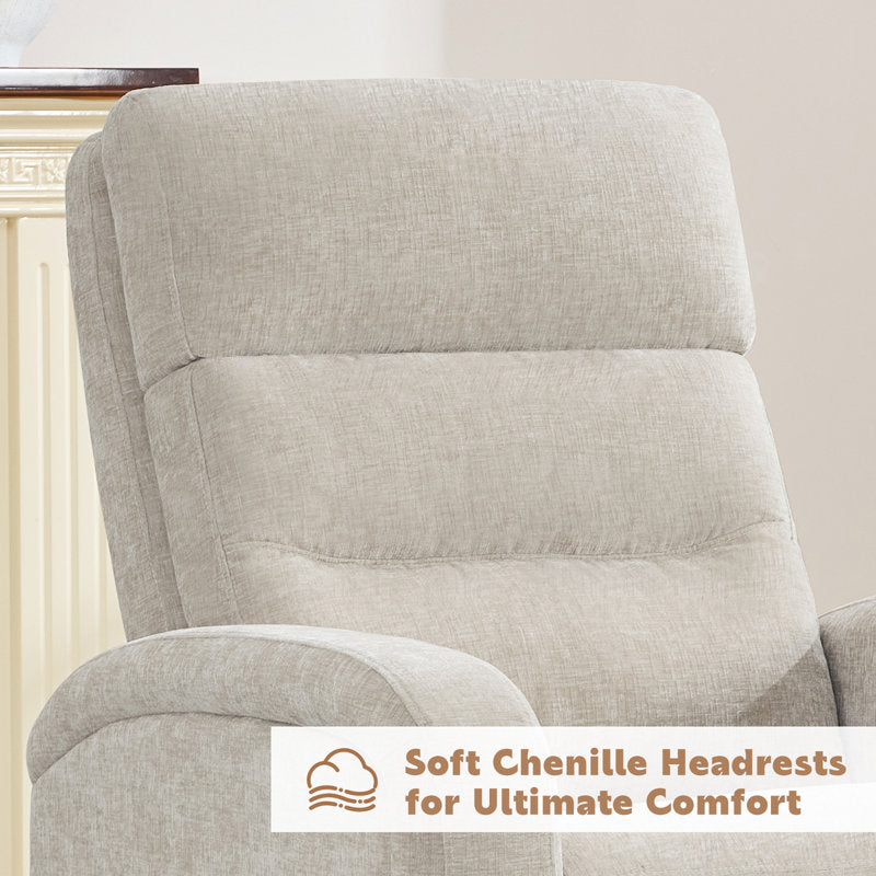 Fauteuil inclinable pivotant et à bascule moderne en velours côtelé marron camel pour salon 