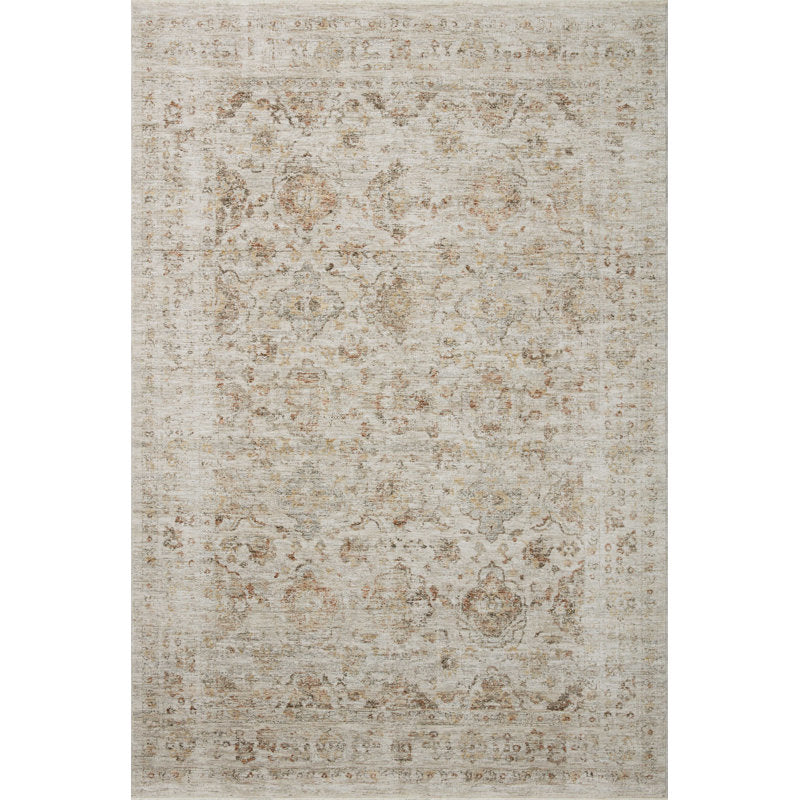 Amber Lewis x Loloi Honora Tapis beige/épice 5'3" x 7'9"