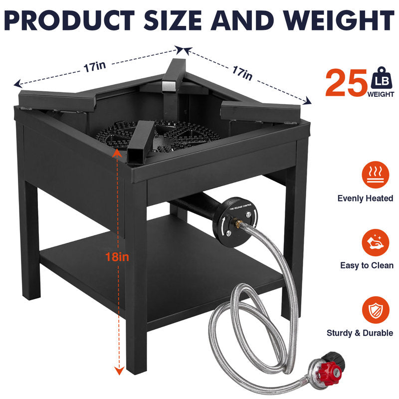 Cuisinière extérieure robuste au propane 275 000 BTU