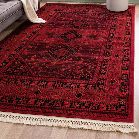 Tapis Amro Oriental Rouge 10" x 14"